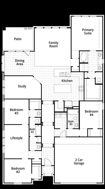 Floorplan - 325 Vale Run, Kyle, TX 78640 photo 1 of 1