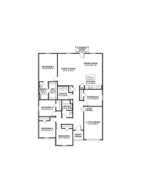 Floorplan - 119 Cane Run Ct, Duson, LA 70529 photo 1 of 2