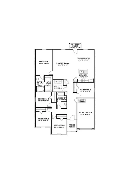 Floorplan - 119 Cane Run Ct, Duson, LA 70529 photo 2 of 2