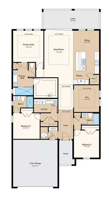 Floorplan - 1009 Tassleflower Trl, Saint Cloud, FL 34771 photo 1 of 1