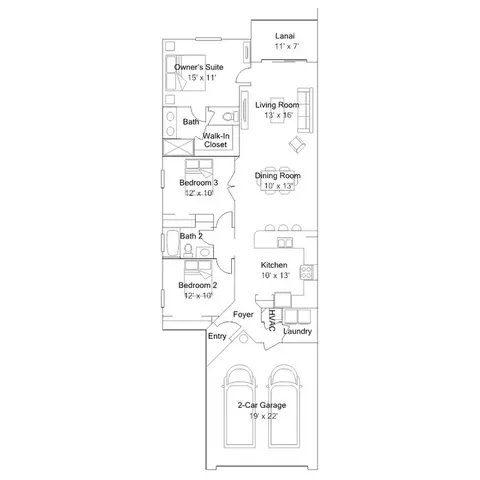 Floorplan - 15330 Jadestone Dr, Punta Gorda, FL 33982 photo 1 of 1