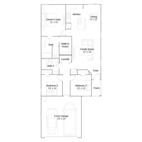Floorplan - 2917 S 10th St, Broken Arrow, OK 74012 photo 1 of 2