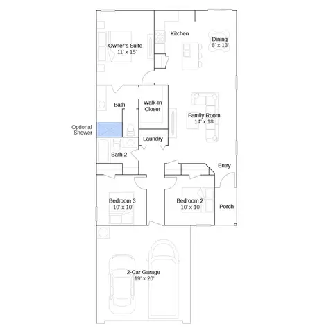 Floorplan - 2917 S 10th St, Broken Arrow, OK 74012 photo 2 of 2