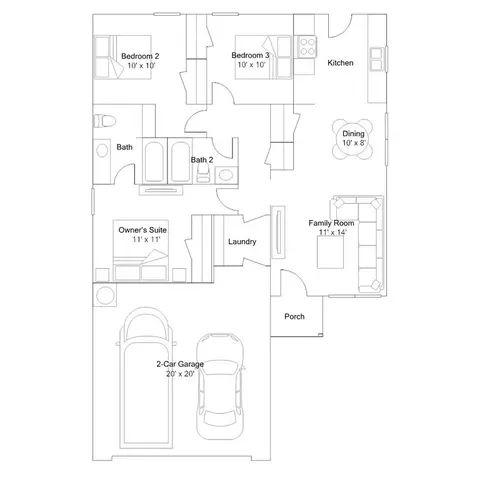 Floorplan - 792 Camden Loop, Calera, AL 35040 photo 1 of 1