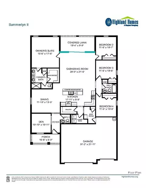 Floorplan - 678 Cypress Creek Run, Saint Cloud, FL 34771 photo 1 of 1