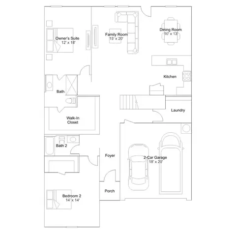Floorplan - 109 Old Glory Rd, Bertram, TX 78605 photo 1 of 2