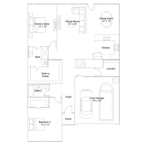 Floorplan - 109 Old Glory Rd, Bertram, TX 78605 photo 1 of 2
