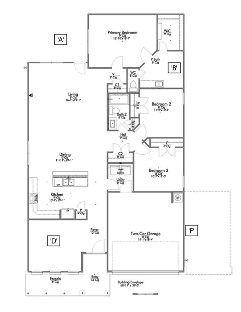 Floorplan - 4500 S Fork Ranch Rd, Waco, TX 76705 photo 1 of 1