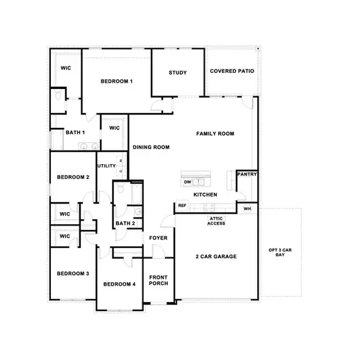 Floorplan - 3548 N 33rd St, Broken Arrow, OK 74014 photo 1 of 1