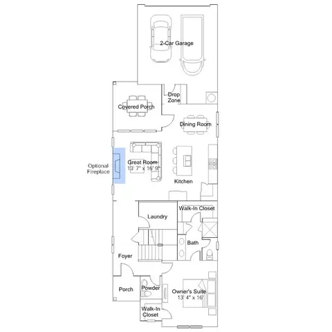 Floorplan - 329 Golden Trace Dr, Garner, NC 27529 photo 3 of 4