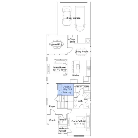 Floorplan - 329 Golden Trace Dr, Garner, NC 27529 photo 2 of 4