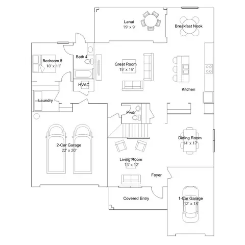 Floorplan - 20679 Cedar Mill Pl, Estero, FL 33928 photo 1 of 2