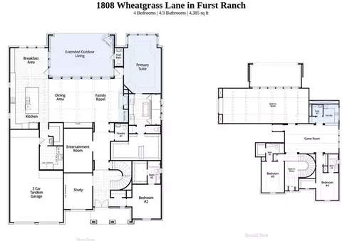 Floorplan - 1808 Wheatgrass Ln, Argyle, TX 76226 photo 1 of 1