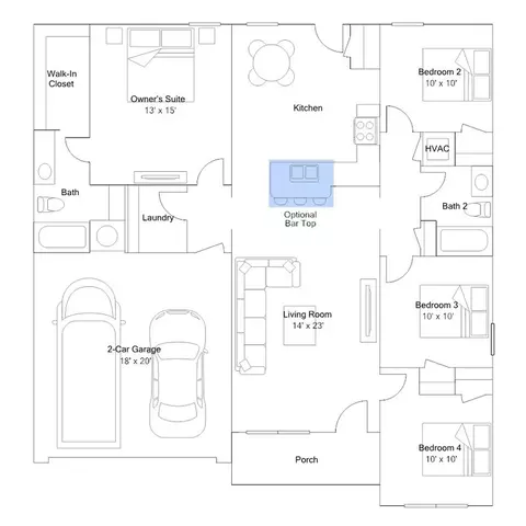 Floorplan - 2216 Centennial Valley Dr, Benton, AR 72019 photo 5 of 8