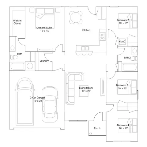 Floorplan - 2216 Centennial Valley Dr, Benton, AR 72019 photo 3 of 8