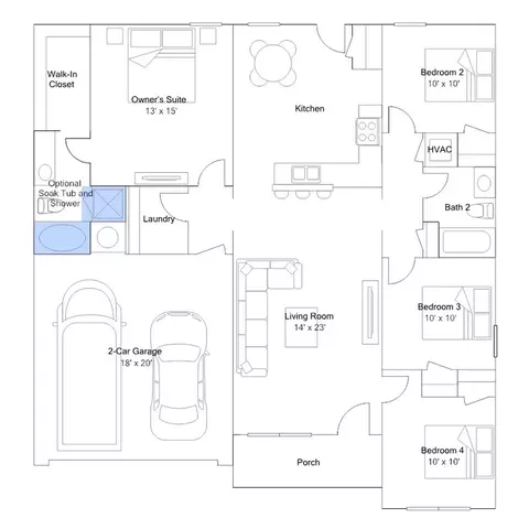 Floorplan - 2216 Centennial Valley Dr, Benton, AR 72019 photo 8 of 8