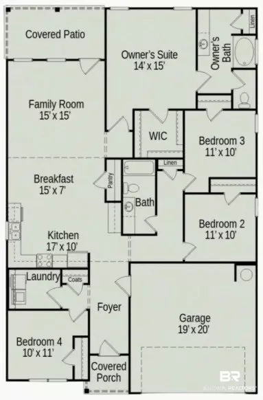 Floorplan - 33664 Brookstone Loop, Loxley, AL 36551 photo 1 of 1