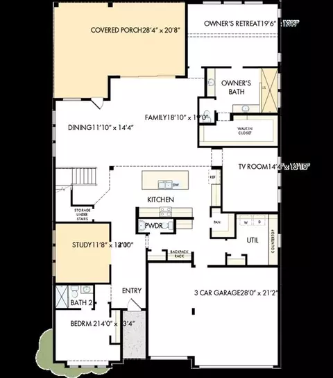 Floorplan - 3300 Double Spur Trl, Georgetown, TX 78628 photo 1 of 2