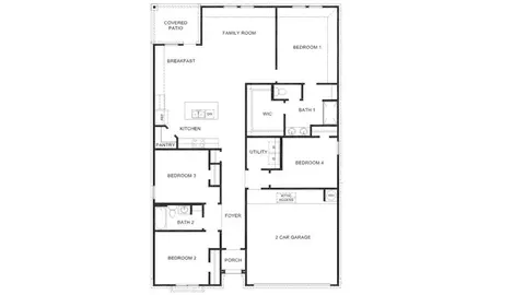 Floorplan - 7255 E 170th Pl S, Bixby, OK 74008 photo 1 of 1