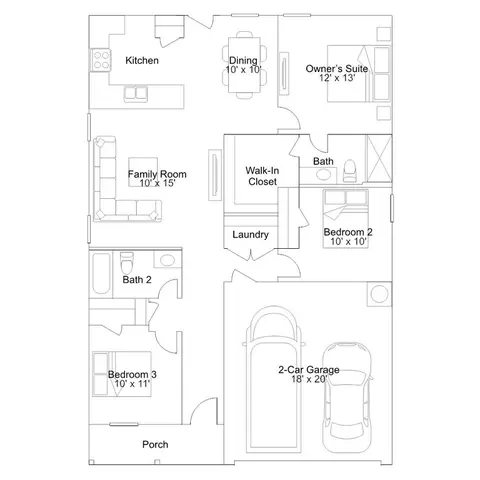 Floorplan - 3817 Prudent Ct, Florence, SC 29501 photo 1 of 1