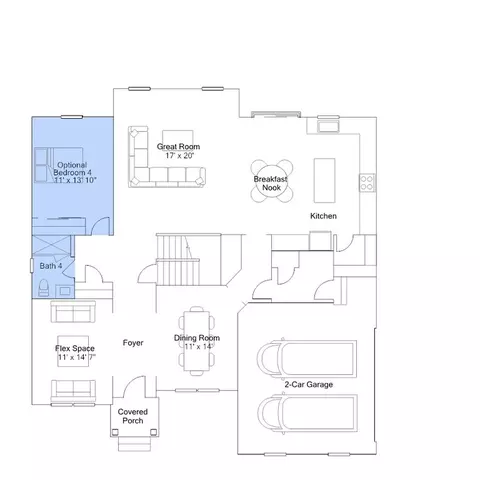 Floorplan - 424 Crownleaf Dr, Middletown, DE 19709 photo 6 of 15