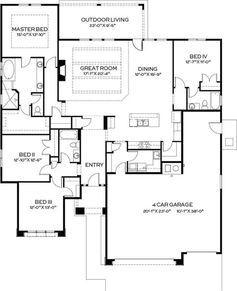 Floorplan - 11511 S Levant Ln, Kuna, ID 83634 photo 1 of 1
