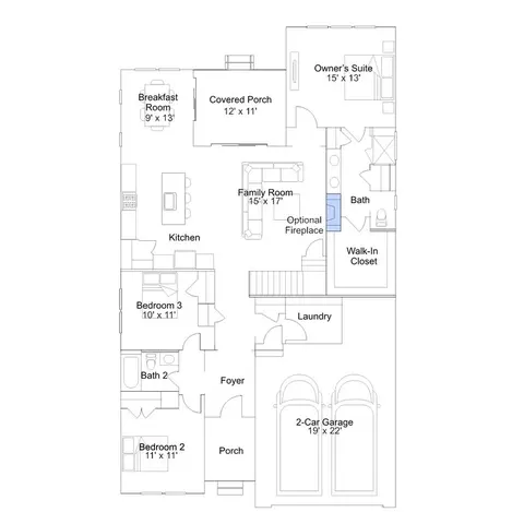 Floorplan - Corner, Harbeson, DE 19951 photo 2 of 7