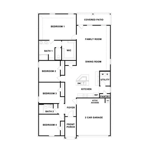 Floorplan - 2108 Ridge Runner Dr, Georgetown, TX 78628 photo 1 of 1