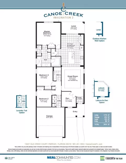 Floorplan - 13427 Old Creek Ct, Parrish, FL 34219 photo 1 of 1