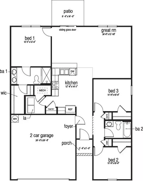 Floorplan - 1002 Persimmon Holw, Greeneville, TN 37745 photo 1 of 1