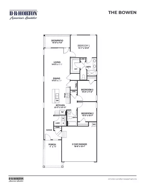 Floorplan - 4906 Sandringham Ln, Murfreesboro, TN 37129 photo 1 of 1