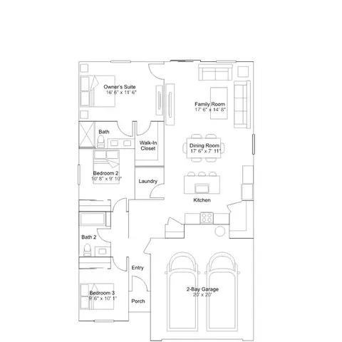 Floorplan - 7995 Black Ledge Way, Antelope, CA 95843 photo 1 of 1