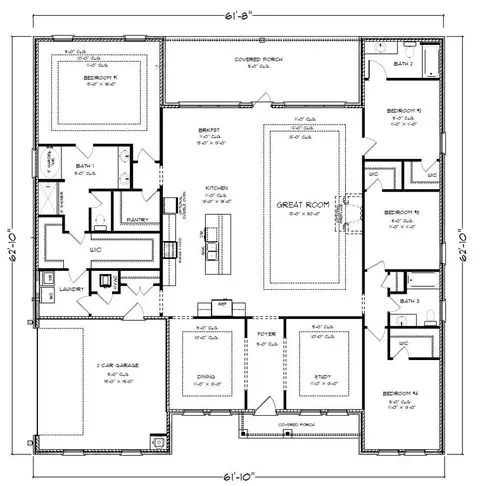 Floorplan - 123 Cornerstone Dr, Brandon, MS 39042 photo 1 of 2