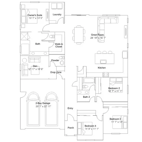 Floorplan - 2889 Chauncy St, Tracy, CA 95377 photo 1 of 1