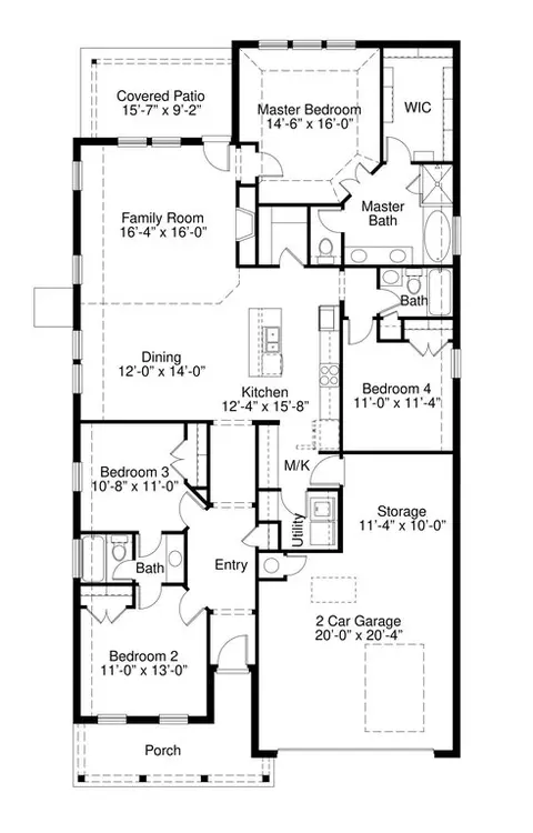 Floorplan - 4909 Vinca Ln, Edmond, OK 73034 photo 1 of 1