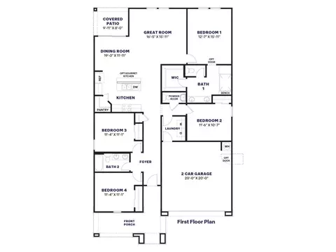 Floorplan - 2512 E Villa Linda Dr, Phoenix, AZ 85024 photo 1 of 1