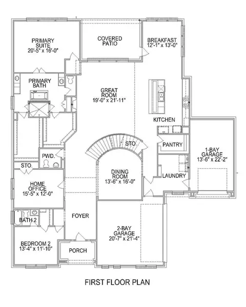 Floorplan - 4251 Hollow Wind Way, Spring, TX 77386 photo 3 of 9