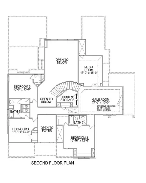 Floorplan - 4251 Hollow Wind Way, Spring, TX 77386 photo 4 of 9