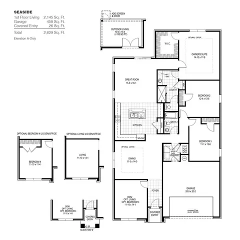Floorplan - 6 Natureview Way, Freeport, FL 32439 photo 1 of 1
