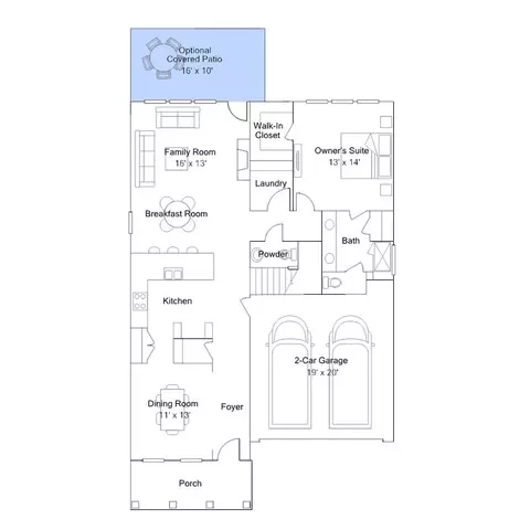 Floorplan - 357 Camellia Bloom Dr, Moncks Corner, SC 29461 photo 2 of 3