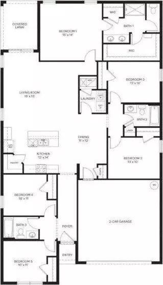 Floorplan - 1372 Bear Hammock Dr, Umatilla, FL 32784 photo 1 of 1
