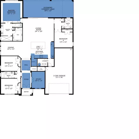 Floorplan - 523 Brook Ridge Way, Saint Augustine, FL 32092 photo 1 of 1