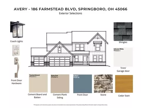 Exterior - 186 Farmstead Blvd, Springboro, OH 45066 photo 3 of 17