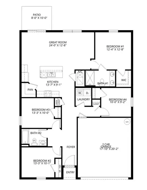 Floorplan - 13610 Fenwick Stream Dr, Wimauma, FL 33598 photo 1 of 1