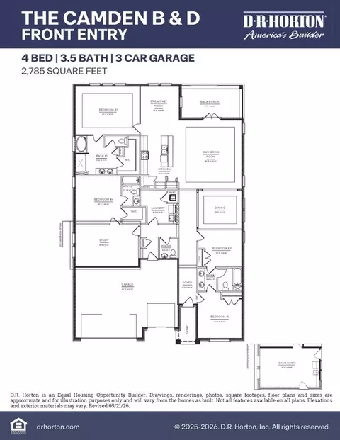 Floorplan - 581 Edenberg Bnd, Pearl, MS 39208 photo 1 of 1