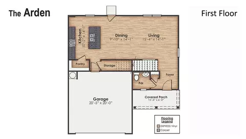 Floorplan - 405 Crocus Ct, Richlands, NC 28547 photo 1 of 3