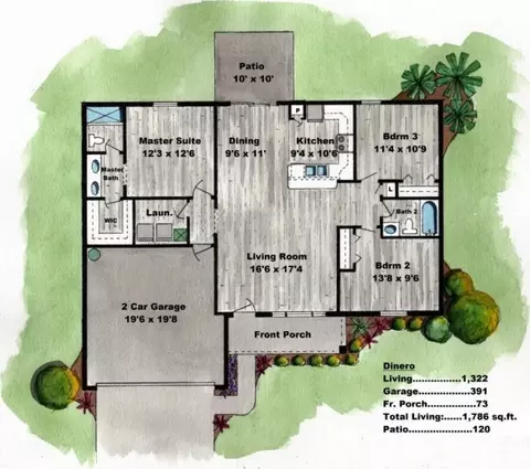 Floorplan - 107 N Ridgewood Dr, Sebring, FL 33870 photo 1 of 1