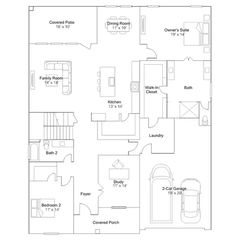 Floorplan - 2411 Tranquil Cedar Dr, Rosenberg, TX 77469 photo 1 of 2