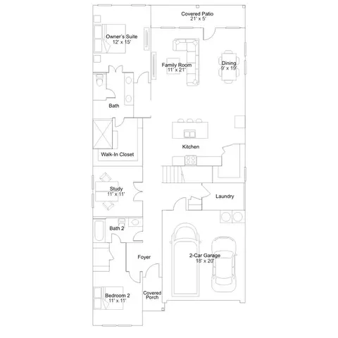 Floorplan - 23824 Tiny Moons Way, Elgin, TX 78621 photo 1 of 2