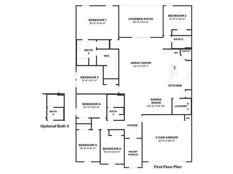 Floorplan - 12638 E Agave Ln, Florence, AZ 85132 photo 1 of 1